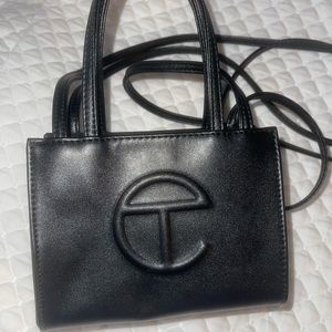 Small Telfar black shopping bag